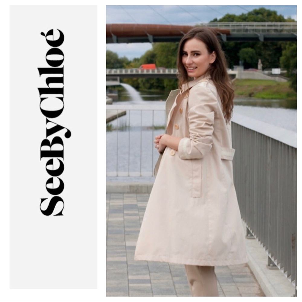 See by Chloe double breasted  raincoat